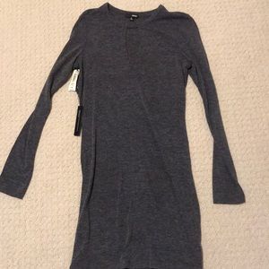 Aritzia Grey cutout dress